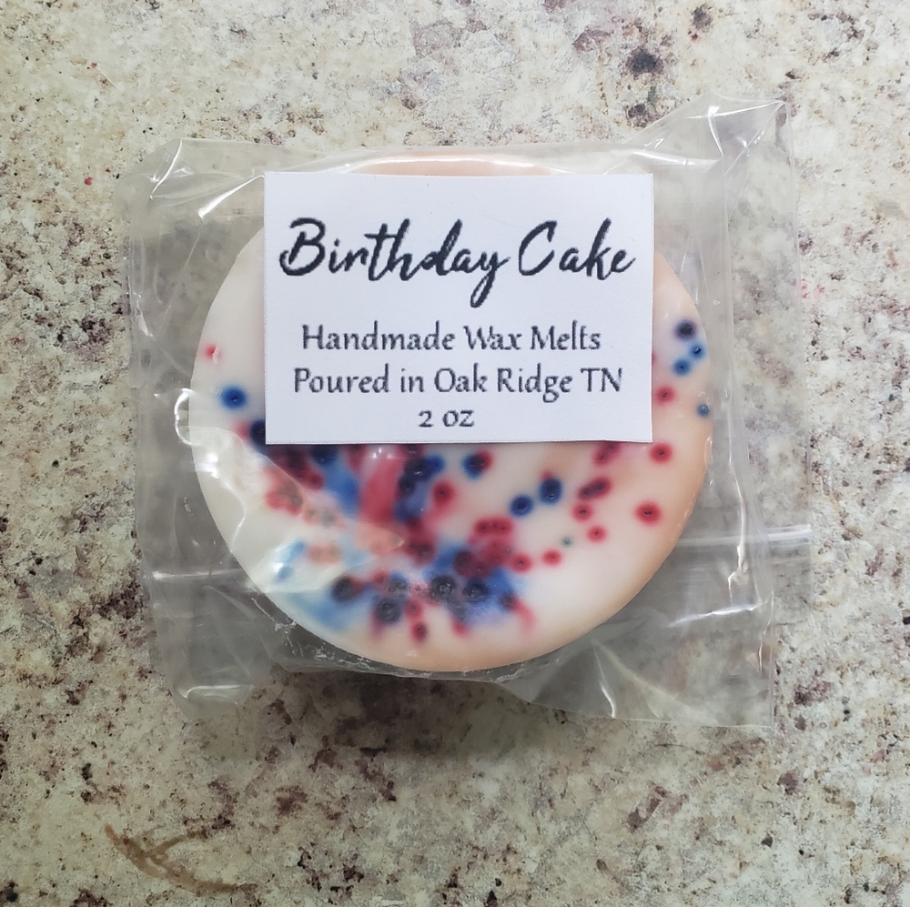 Birthday Cake Wax Melt Clamshell